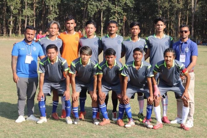 प्रथम सेन्ट जोसेफ नकाआउट फुटबल कपको आजको खेलमा महिन्द्रा ट्रयाक्टर पटियानी क्लब विजयी