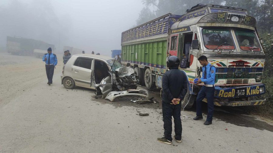 नवलपुरमा फेरि अर्को सवारी दुर्घटना ,एकजनाको मृत्यु
