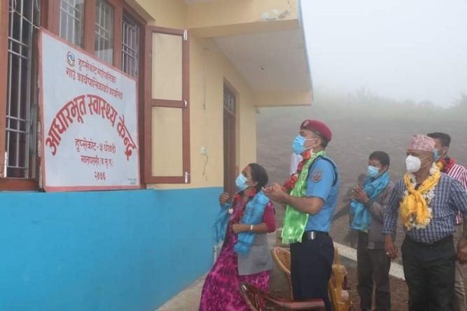 हुप्सेकोटको रुद्रपुरमा स्वास्थ चौकी स्थापना