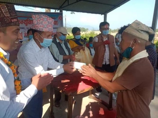 नेकपाको नेतृत्वमा समृद्ध नेपाल सुखी नेपालीको सपना साकार हुन्छ : सांसद  महत