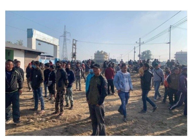 नारायणगढ-बुटवल सडक विस्तारमा फेरि अवरोध, आयोजनाका मजदुरहरु आन्दोलनमा