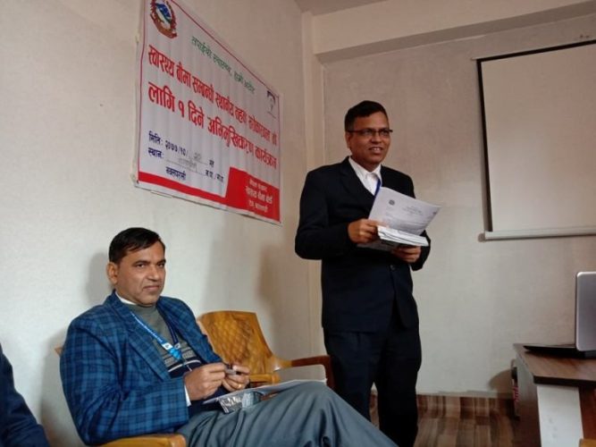 कावासोती सहित नवलपुरमा स्वास्थ्य बीमा हुँदै