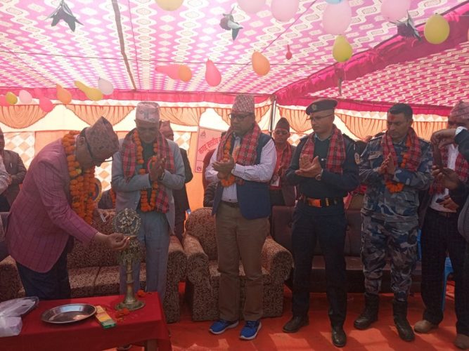 नगर स्थरीय राष्ट्रपति रनिङ सिल्ड प्रतियोगिता उद्घाटन