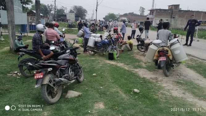 कपिलवस्तुको कृष्णनगरमा प्रहरी सक्रिय , कडा भयो  लकडाउन