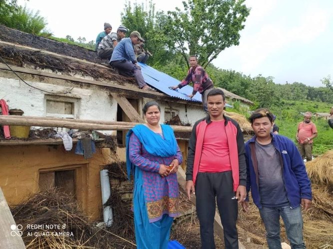 जनताकाे घरघरमा गाउँपालीका उपाध्यक्ष  जाेशी
