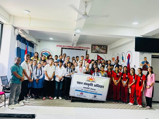 कावासोतीमा पठन संस्कृति अभियानको दशौं श्रृङ्खला सम्पन्न