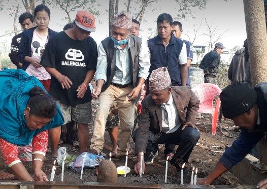 देवचुली ११ बुद्धनगरमा किसान डिप बोरिङ्गको शिलान्यास